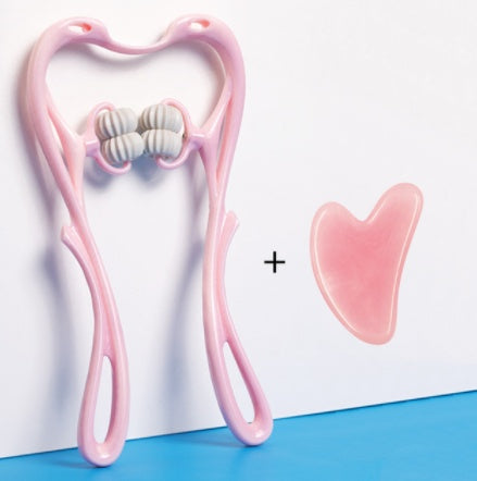 Multifunktionell 6-hjuls Nackmassager – Manuell Roller för Muskelavslappning