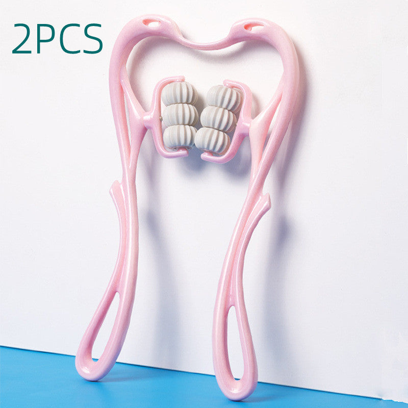 Multifunktionell 6-hjuls Nackmassager – Manuell Roller för Muskelavslappning