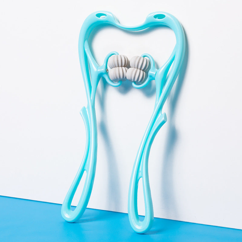 Multifunktionell 6-hjuls Nackmassager – Manuell Roller för Muskelavslappning