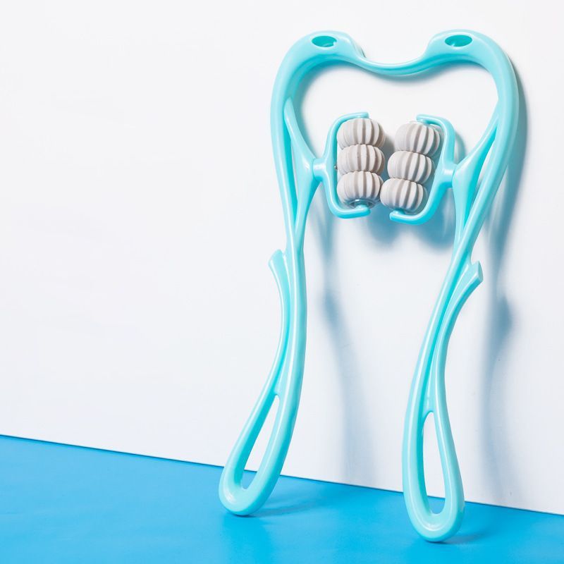 Multifunktionell 6-hjuls Nackmassager – Manuell Roller för Muskelavslappning